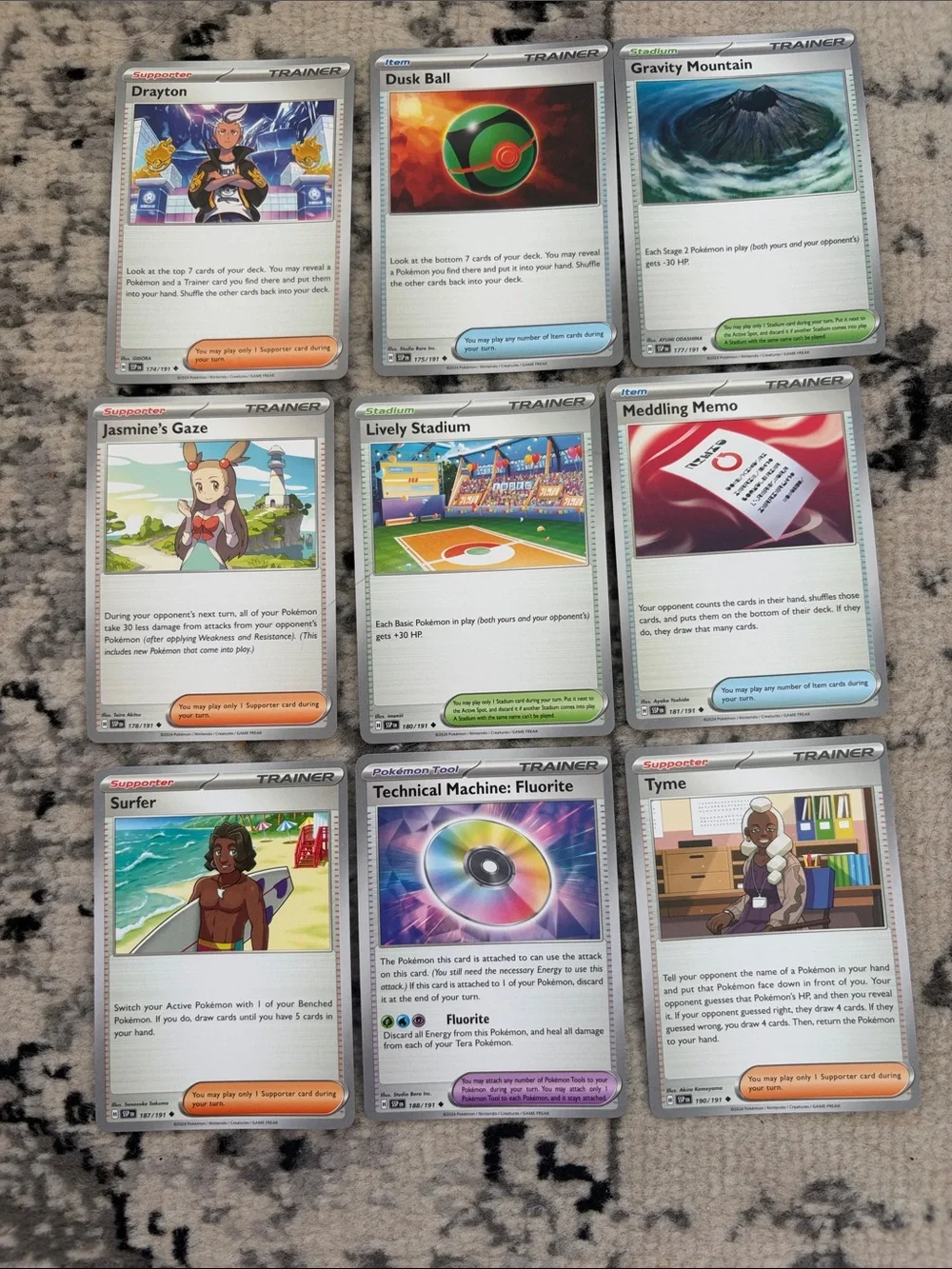 Pokémon Surging Sparks Binder Builder Lot 84 Unique Cards | No Duplicates